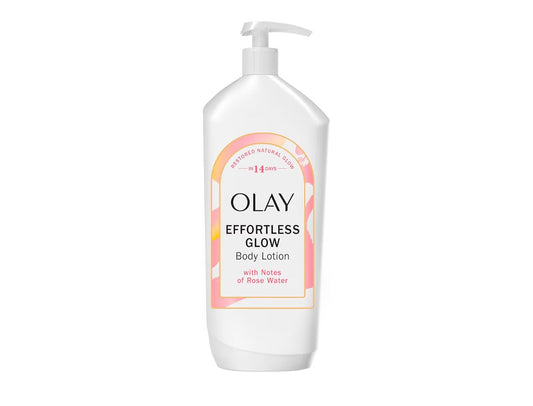 OLAY EFFORTLESS GLOW BODY LOTION - ROSEWATER SCENT