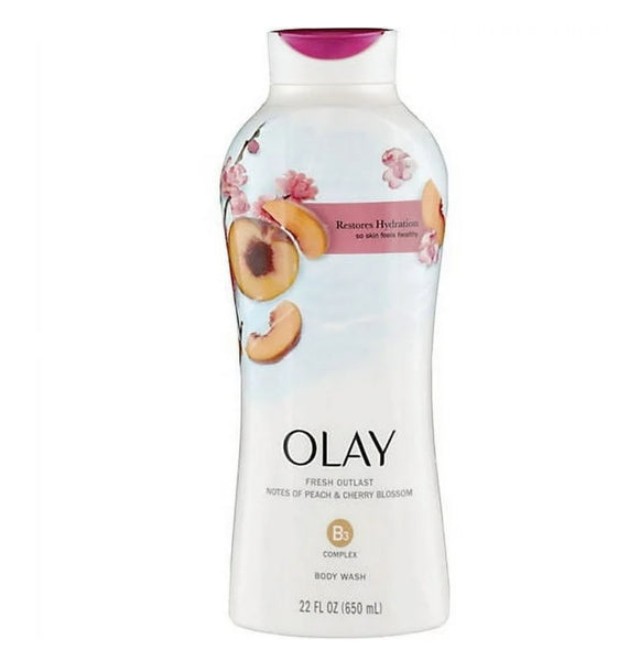 OLAY FRESH OUTLAST BODY WASH - PEACH & CHERRY BLOSSOM