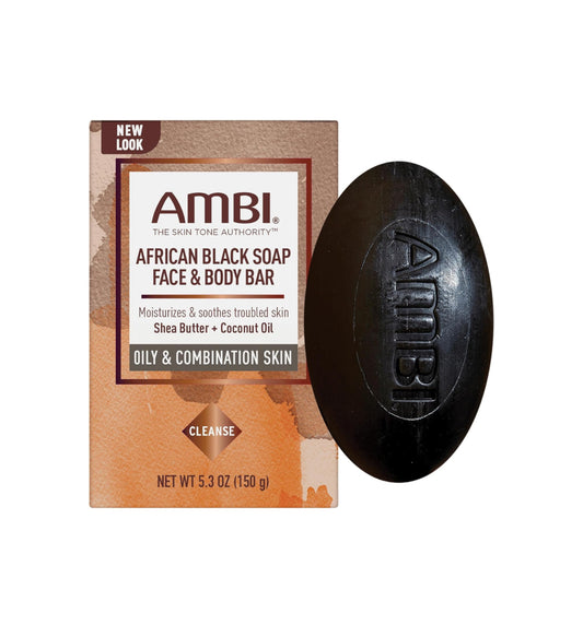 AMBI AFRICAN BLACK SOAP, FACE & BODY BAR