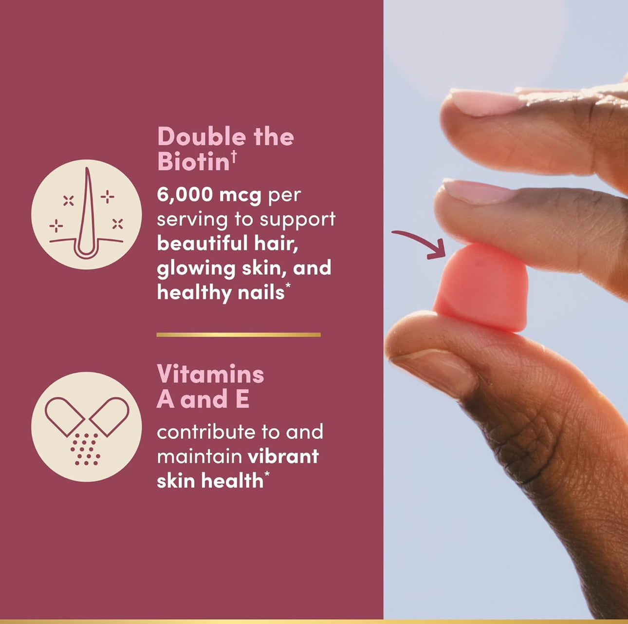NATURE’S BOUNTY ADVANCED HAIR, SKIN & NAILS GUMMIES -230 GUMMIES