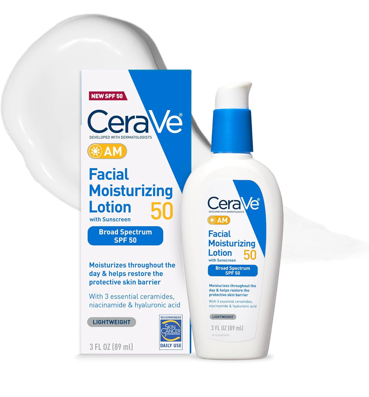 CERAVE AM FACE MOISTURIZING LOTION SPF50