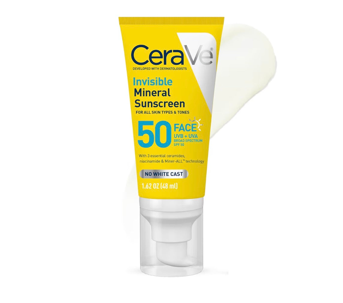 CERAVE INVISIBLE MINERAL SUNSCREEN SPF50