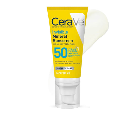 CERAVE INVISIBLE MINERAL SUNSCREEN SPF50