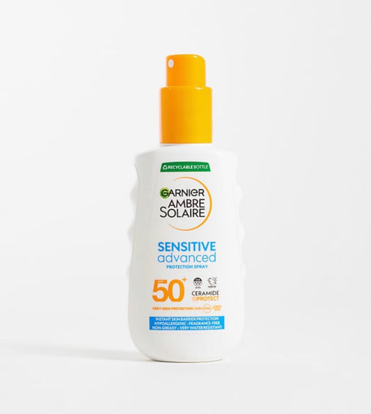 GARNIER SENSITIVE ADVANCED SPRAY SPF50 HYPOALLERGENIC SUN CREAM SPRAY