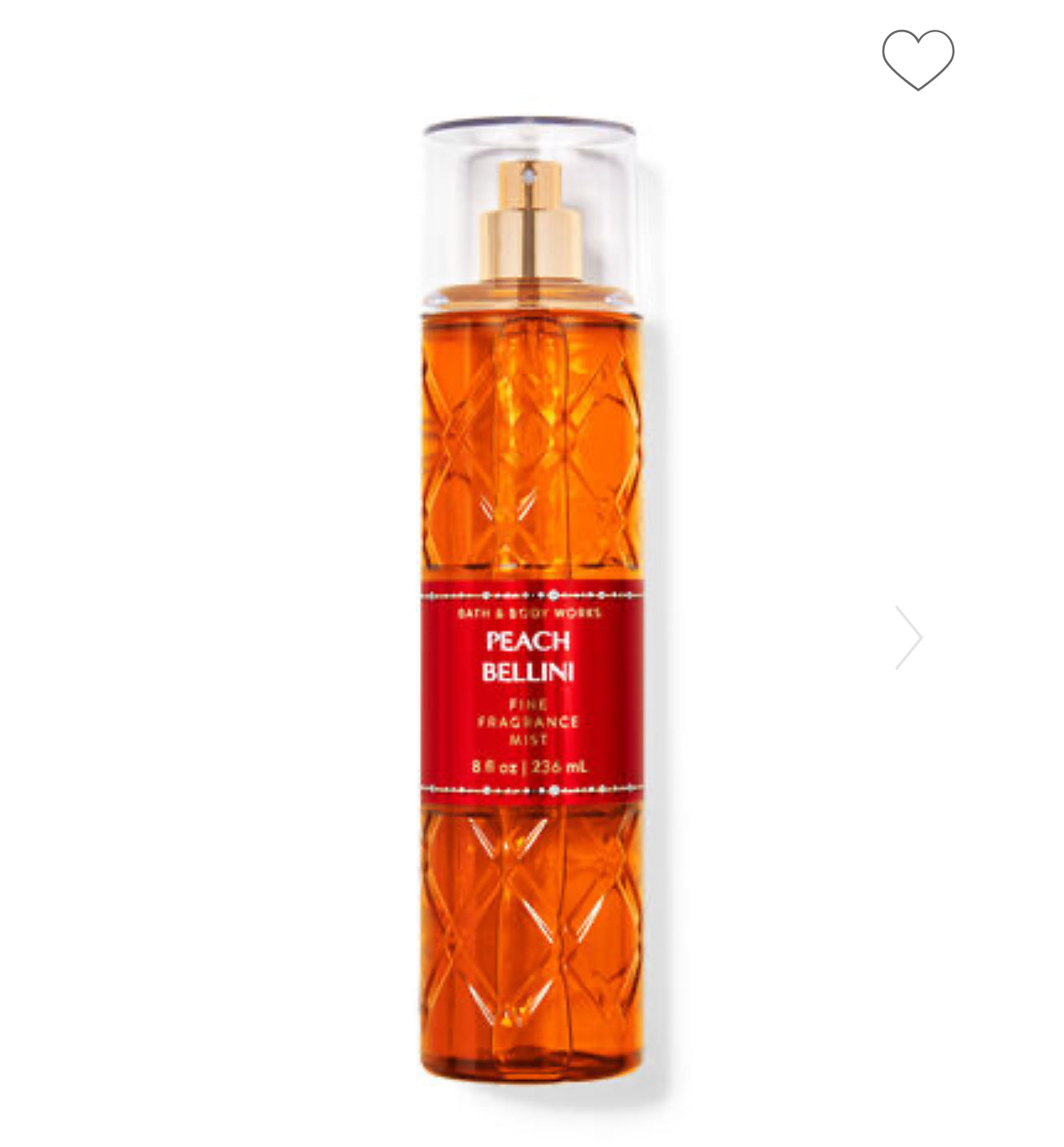 BATH & BODY WORKS FINE FRAGRANCE MIST - PEACH BELLINI