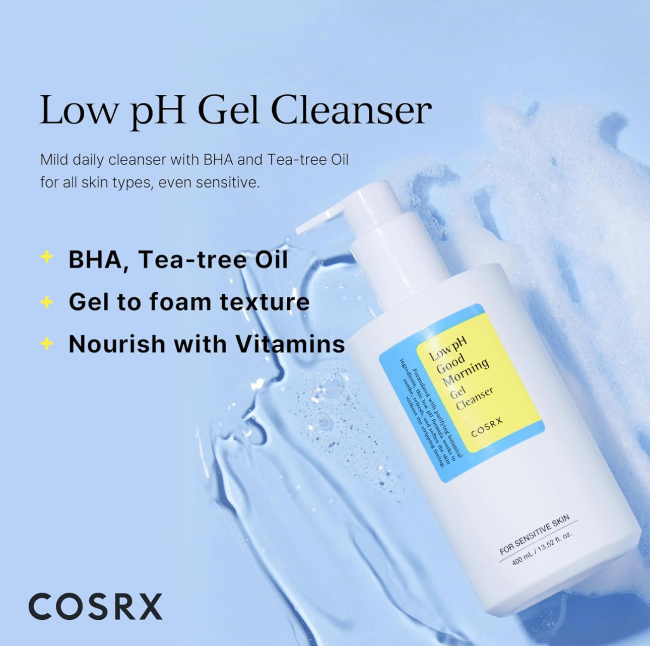 COSRX LOW PH GOOD MORNING GEL CLEANSER