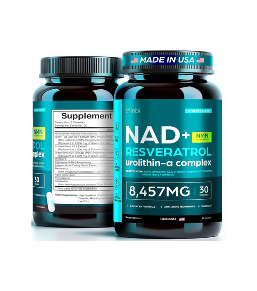 THINBI NAD+ RESVERATROL SUPPLEMENT - 8457mg EXTRA STRENGTH