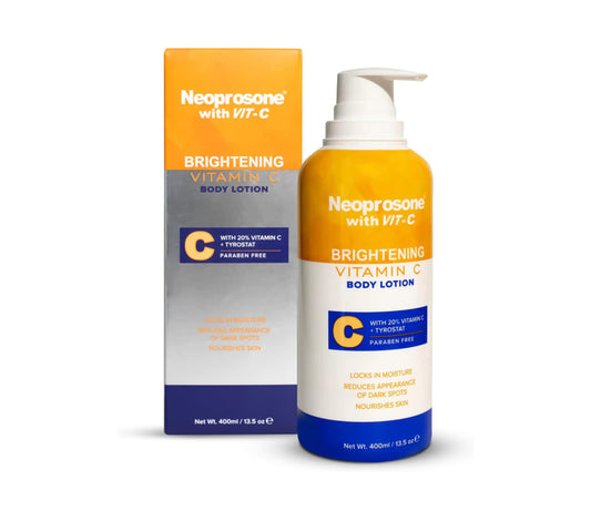 NEOPROSONE BRIGHTENING BODY LOTION WITH VITAMIN C, LACTIC ACID & ALPHA ARBUTIN COMPLEX