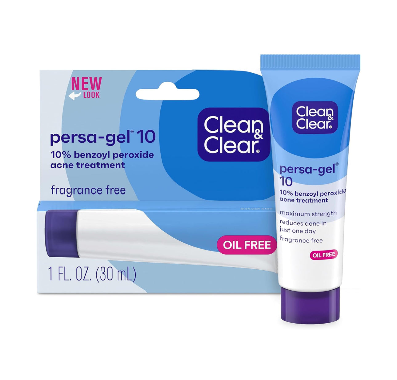 CLEAN AND CLEAR PERSA-GEL 10% BENZOYL PEROXIDE ACNE MEDICATION