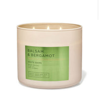 WHITE BARN 3 WICH CANDLE ‘BALSAM & BERGAMOT