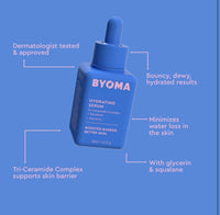 BYOMA HYDRATING SERUM - MOISTURIZING FACE SERUM WITH SQUALANE, GLYCERIN & CERAMIDES