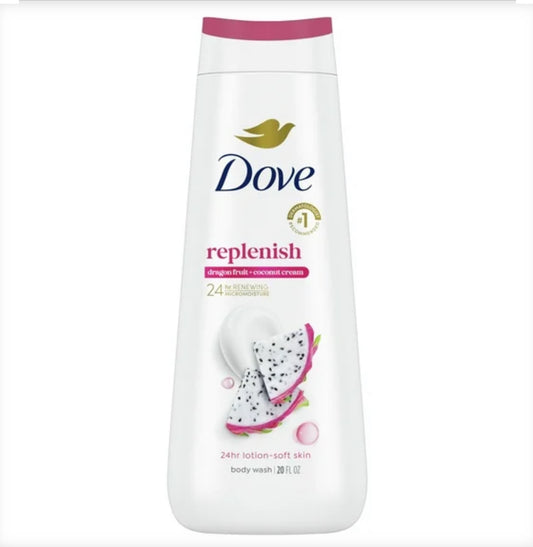 DOVE REPLENISH BODY WASH - DRAGON FRUIT & COCONUT CREAM