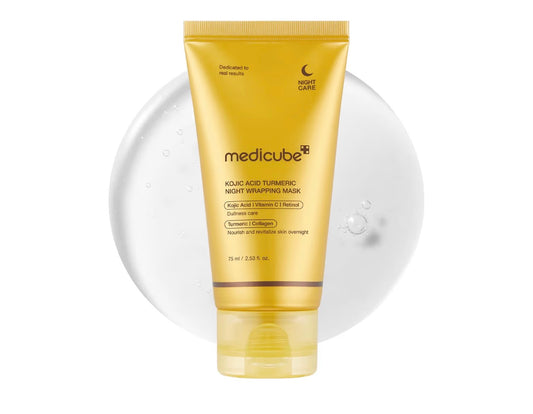 MEDICUBE KOJIC ACID, TURMERIC OVERNIGHT WRAPPING PEEL OFF MASK