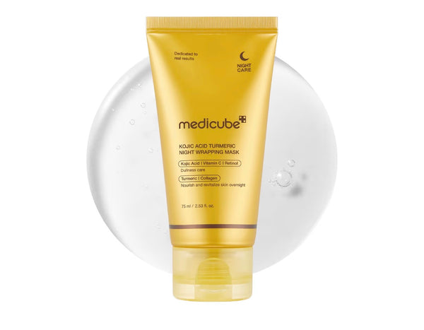 MEDICUBE KOJIC ACID, TURMERIC OVERNIGHT WRAPPING PEEL OFF MASK