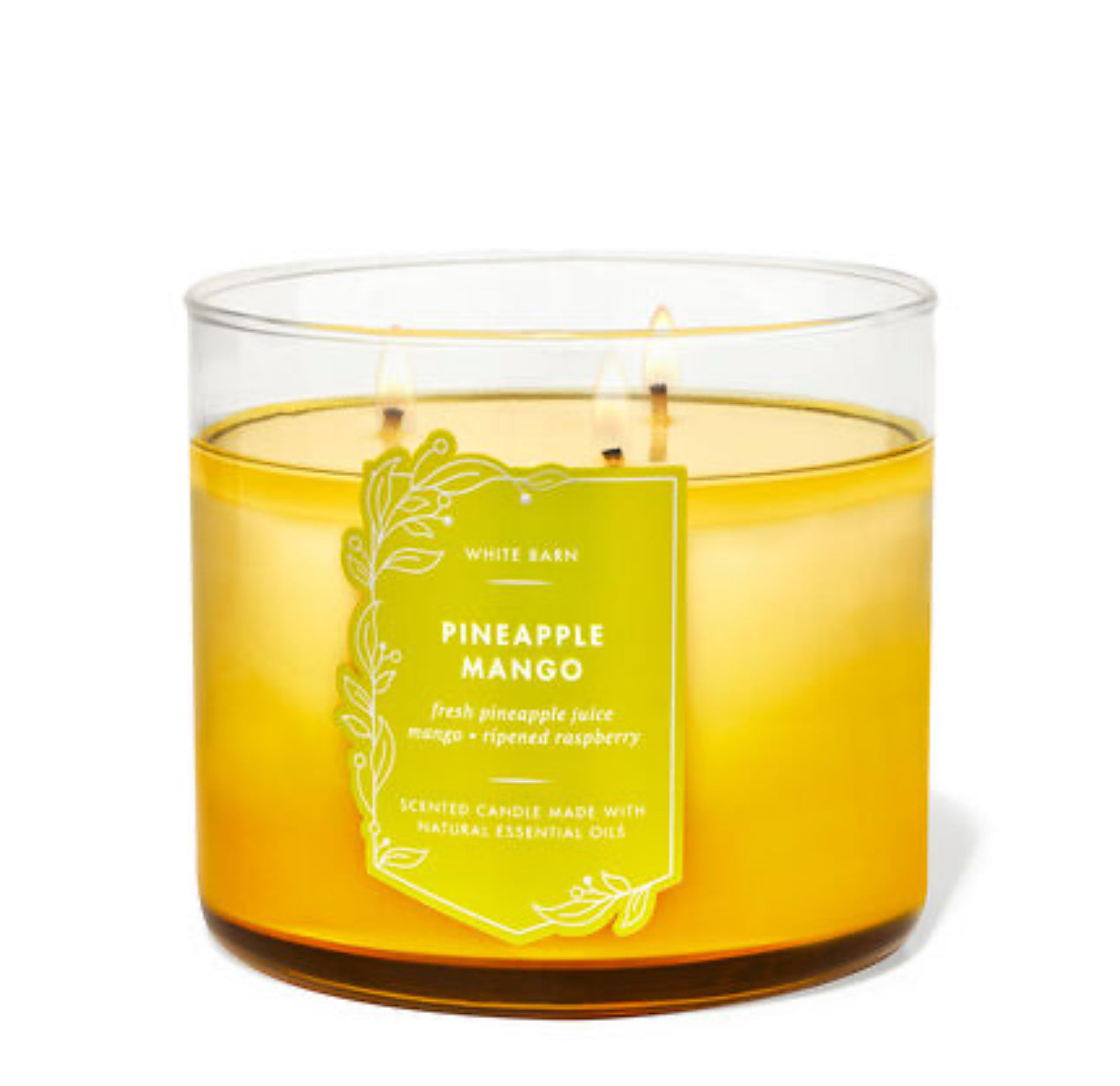 WHITE BARN 3-WICK CANDLE ‘PINEAPPLE MANGO’