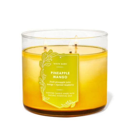 WHITE BARN 3-WICK CANDLE ‘PINEAPPLE MANGO’