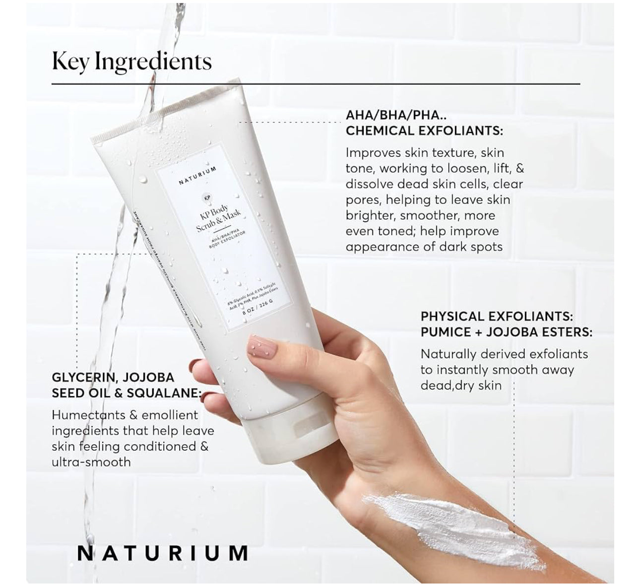 NATURIUM KP BODY SCRUB & MASK FOR KERATOSIS PILARIS