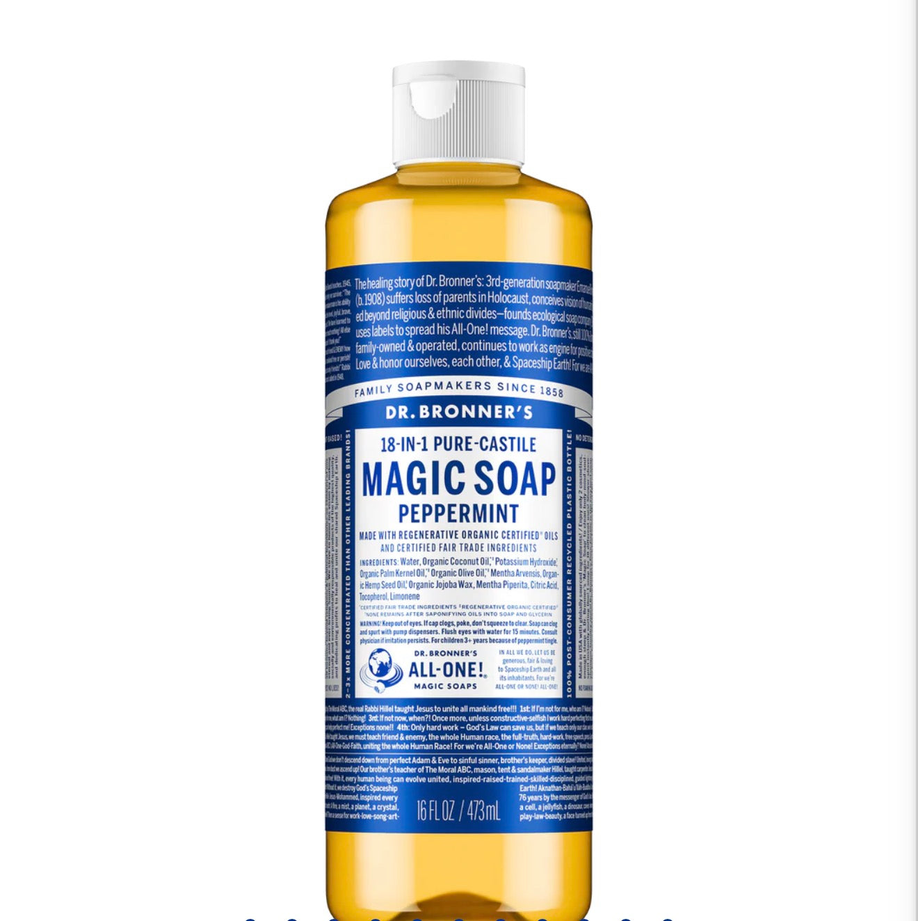 DR BRONNER’S PURE CASTILE LIQUID SOAP