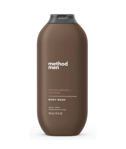 METHOD MEN ‘SANDALWOOD + VETIVER’ BODY WASH