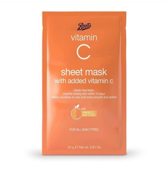 BOOTS VITAMIN C SHEET MASK