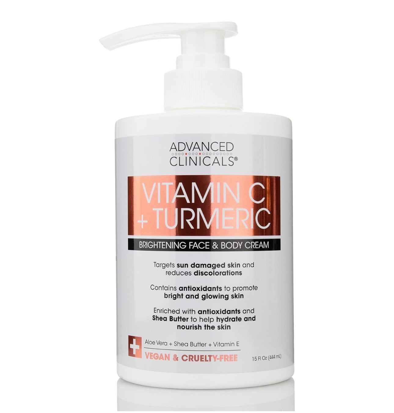 ADVANCED CLINICALS VITAMIN + TURMERIC BODY CREAM