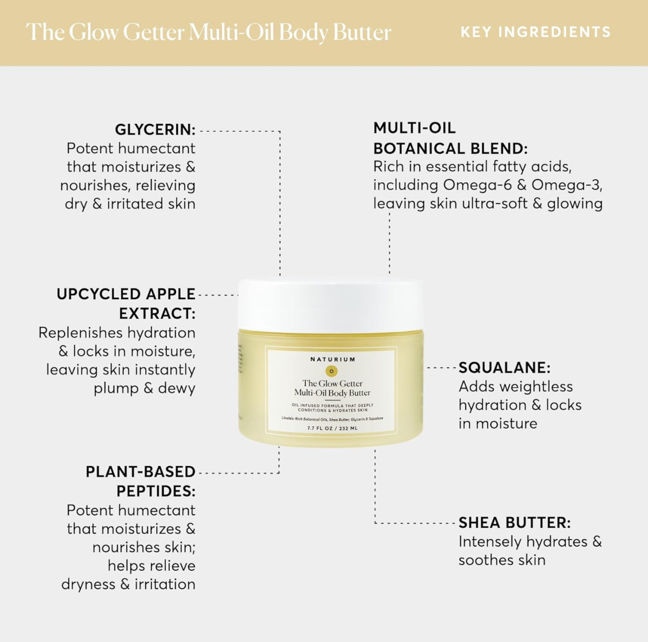 NATURIUM THE GLOW GETTER MULTI-OIL BODY BUTTER