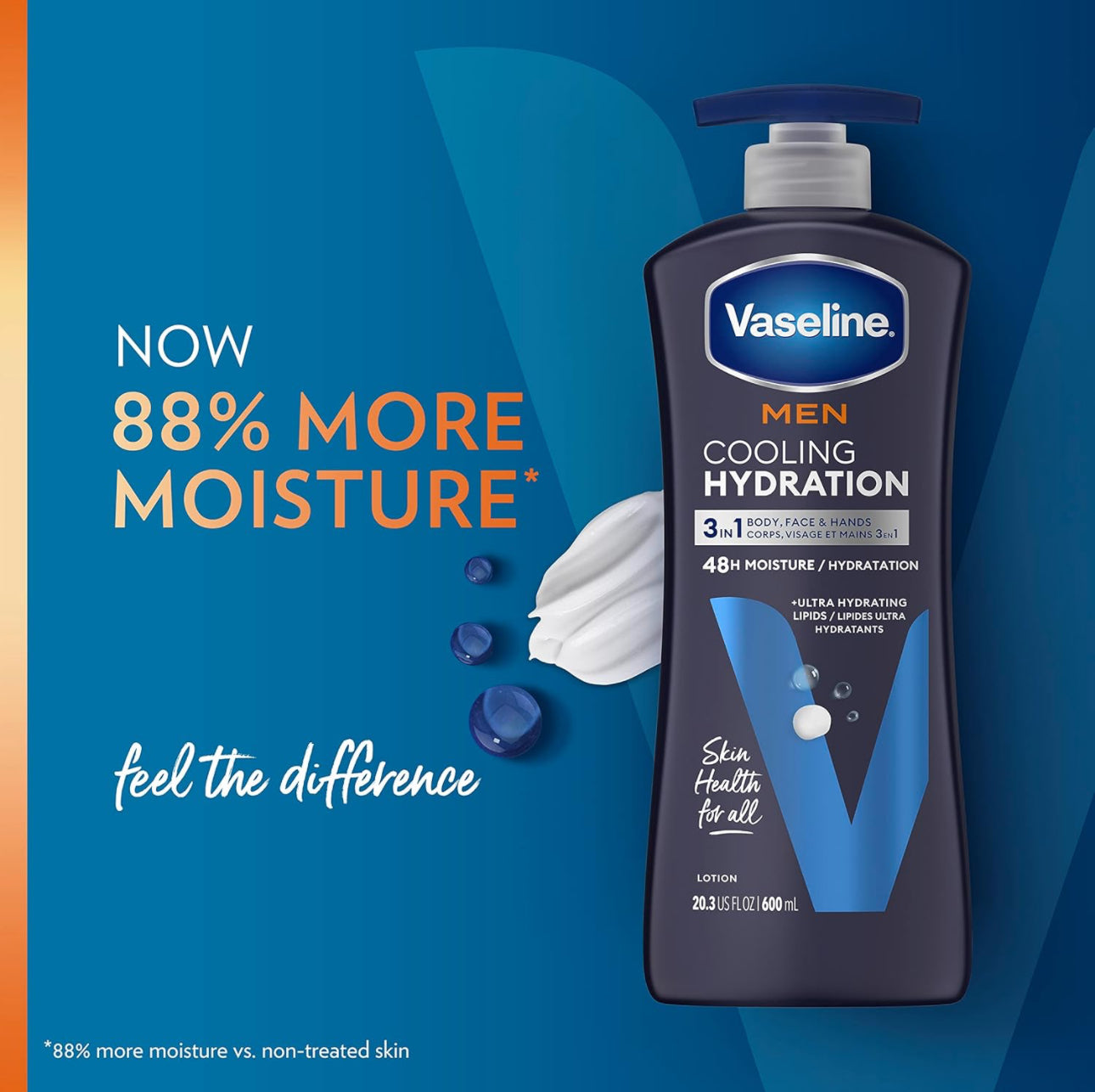 VASELINE MEN COOLING HYDRATION 3-in-1 BODY