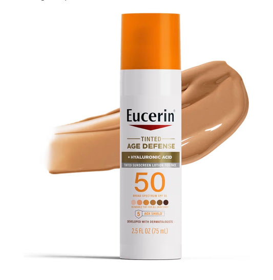 EUCERIN SUN TINTED AGE DEFENSE FACE SUNSCREEN SPF50