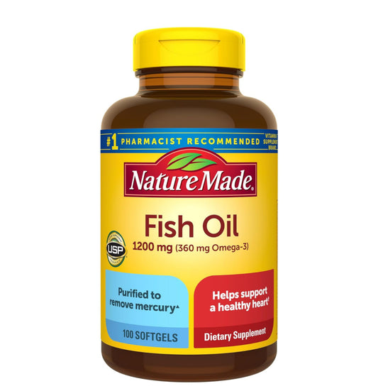 NATURE MADE FISH OIL 1200 mg SOFTGELS - 300 SOFTGELS