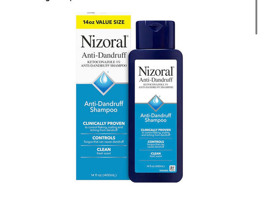 NIZORAL ANTI-DANDRUFF SHAMPOO WITH 1% KETOCONAZOLE - 14fl oz