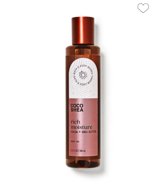 BATH & BODY WORKS COCO SHEA RICH MOISTURE BODY OIL