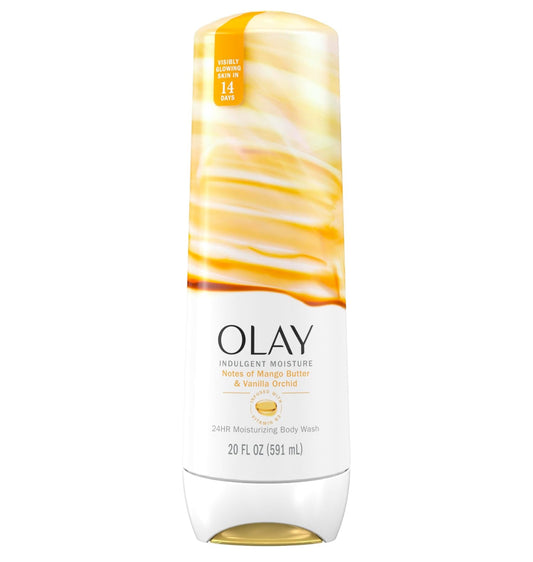 OLAY INDULGENT MOISTURE BODY WASH - MANGO BUTTER & VANILLA ORCHID