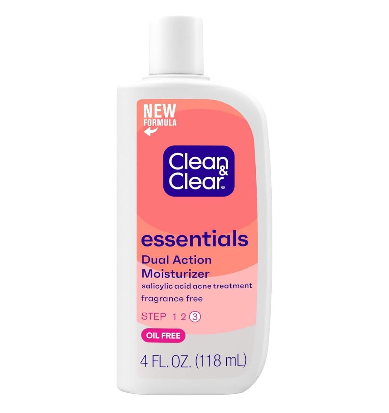 CLEAN AND CLEAR DUAL ACTION MOISTURIZER WITH SALICYLIC AND ACNE MEDICATION