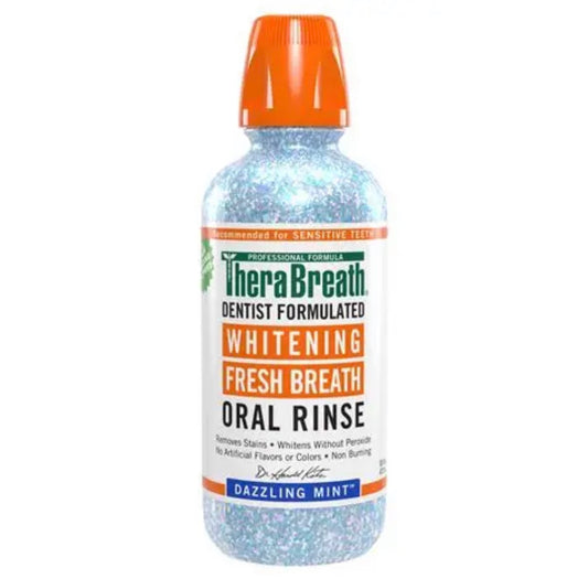 TheraBreath WHITENING MOUTH WASH - DAZZLING MINT