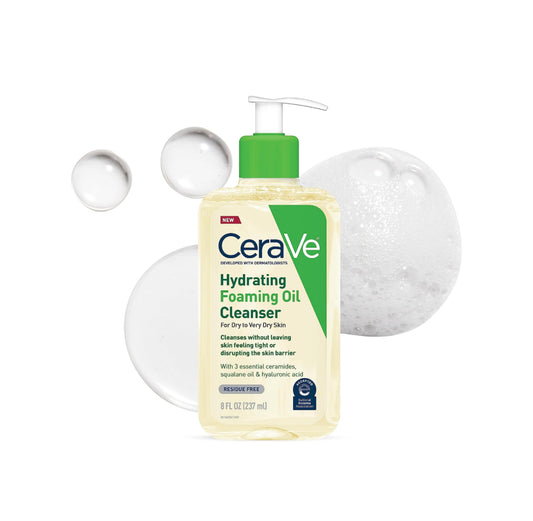CERAVE HYDRATION FOAMING OIL CLEANSER WITH SQUALANE OIL