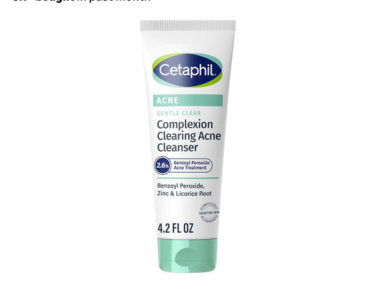 CETAPHIL GENTLE CLEAR CLARIFYING ACNE CREAM  CLEANSER | 2.6% BPO