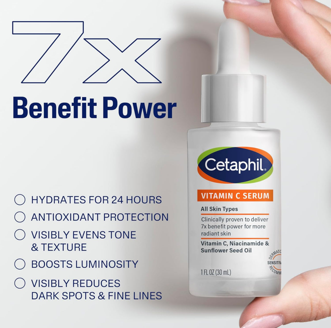 CETAPHIL VITAMIN C SERUM - VISIBLY REDUCES THE LOOK OF DARK SPOT & HYPERPIGMENTATION