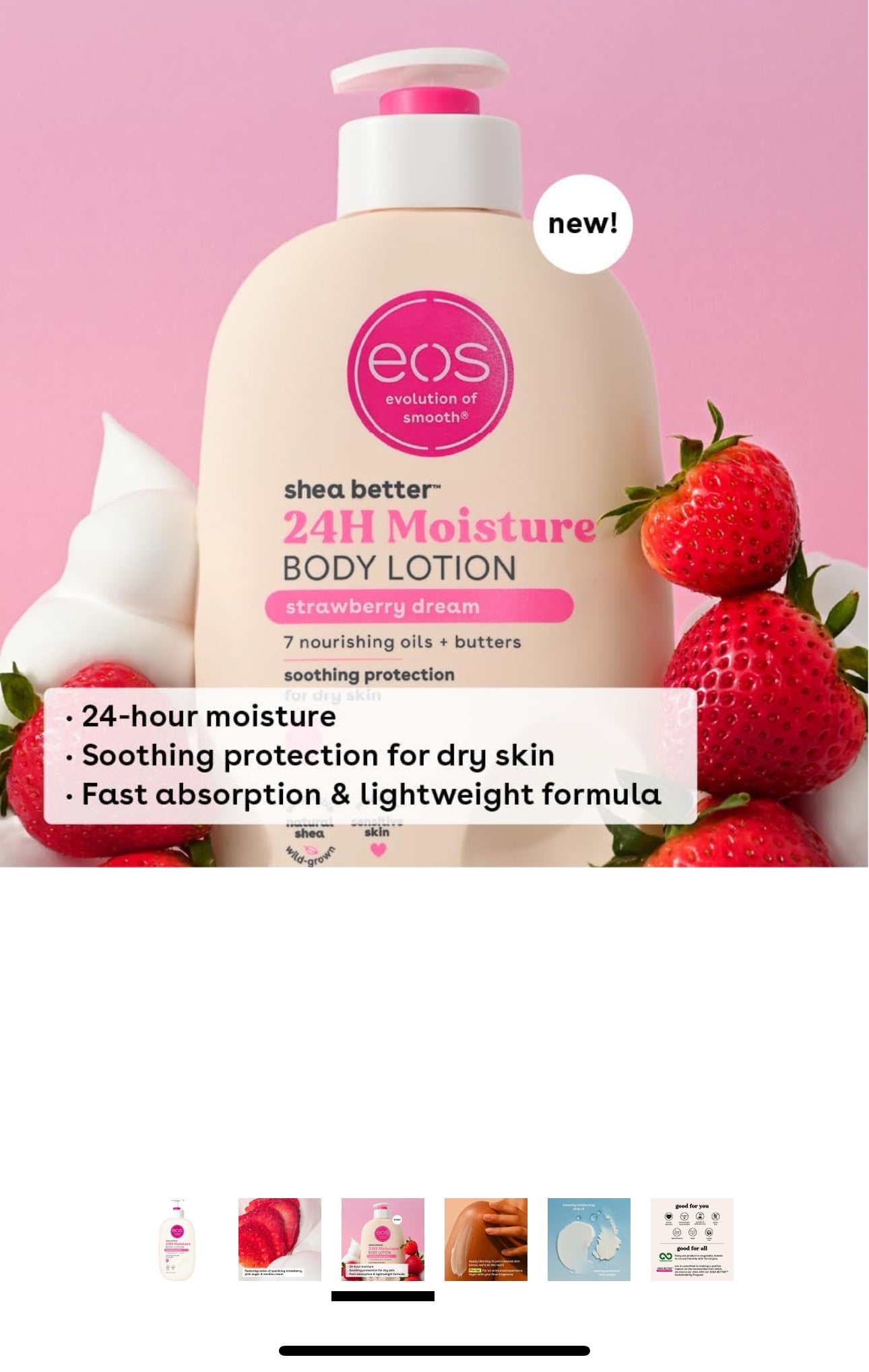 EOS 24HR MOISTURE LOTION - STRAWBERRY DREAM