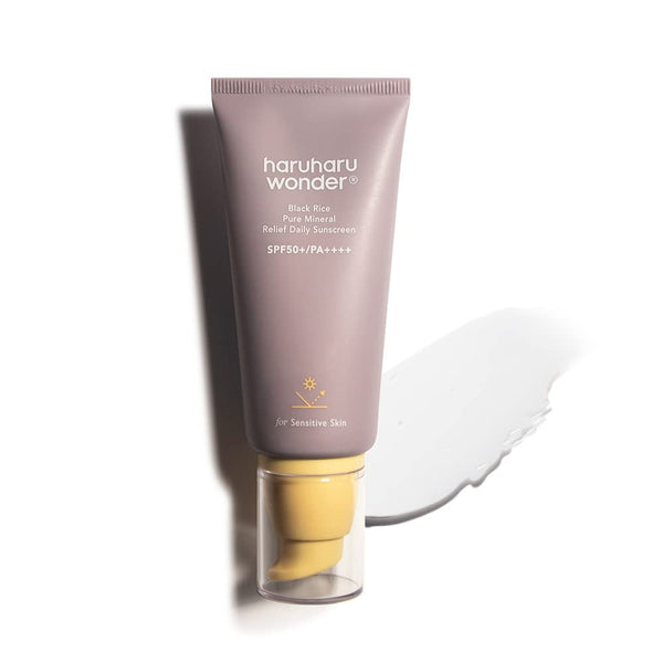 HARUHARU BLACK RICE PURE MINERAL RELIEF DAILY SUNSCREEN SPF50+/PA++++