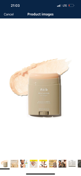 ABIB AIRY SUNSTICK SMOOTHING BAR BROAD SPECTRUM SPF50+