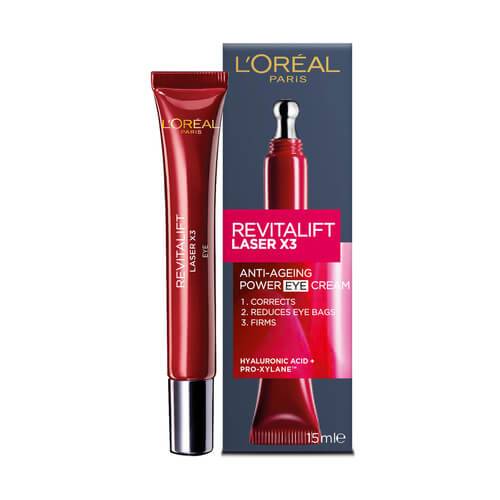 L'OREAL REVITALIFT LASER X3 - CONCENTRATED EYE CARE + HYALURONIC & PRO-XYLANE