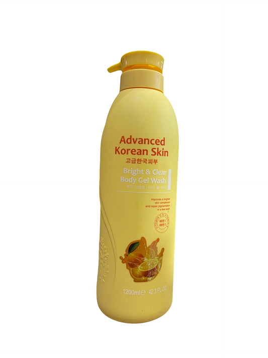 ADVANCED KOREAN SKIN - BRIGHT & CLEAR BODY GEL WASH (VITAMIN C & VITAMIN E)