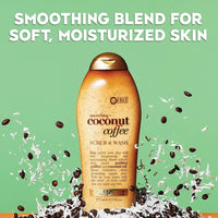 OGX SMOOTHING COCONUT + COFFEE SCRUB & WASH
