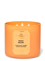 WHITE BARN 3-WICK CANDLE 'PEACH BELLINI'