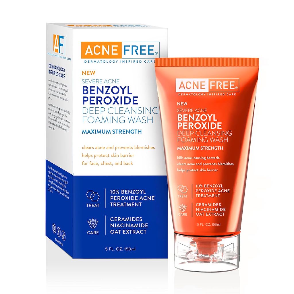 ACNE FREE BENZOYL PEROXIDE DEEP CLEANSING FOAM