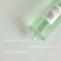 BEAUTY OF JOSEON GREEN PLUM REFRESHING TONER- AHA + BHA