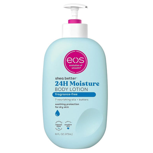 EOS SHEA BUTTER 24HR MOISTURE BODY LOTION 'FRAGRANCE FREE'