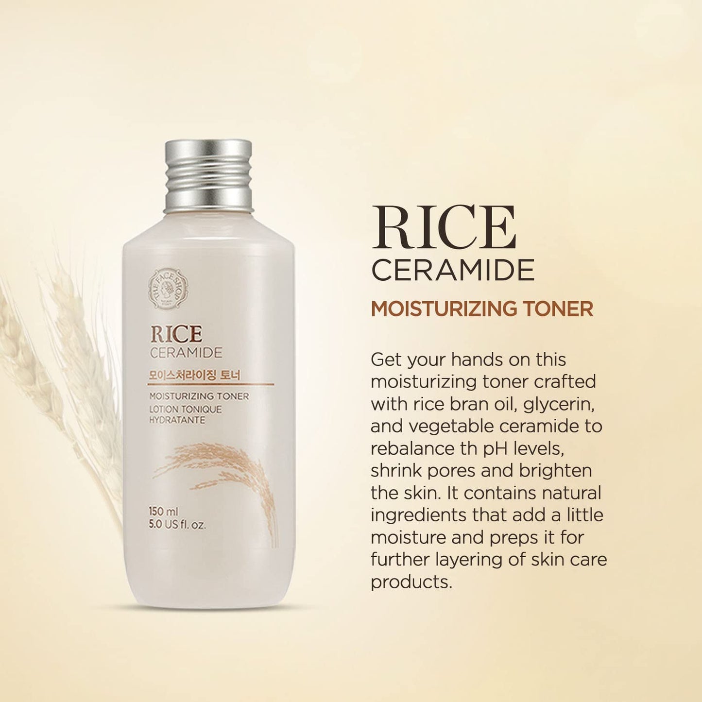 THE FACE SHOP RICE CERAMIDE MOISTURIZING TONER