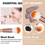 BS MALL MAKEUP BRUSH SET 15PCS WOODEN EYE SHADOW LIP FOUNDATION BRUSH SET