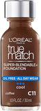 L'OREAL TRUE MATCH SUPER-BLENDABLE LIQUID FOUNDATION
